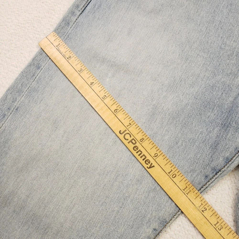 Y2K Levi's 501 Jeans Mens 34x30 Light Blue Distressed Button Fly Denim 2003